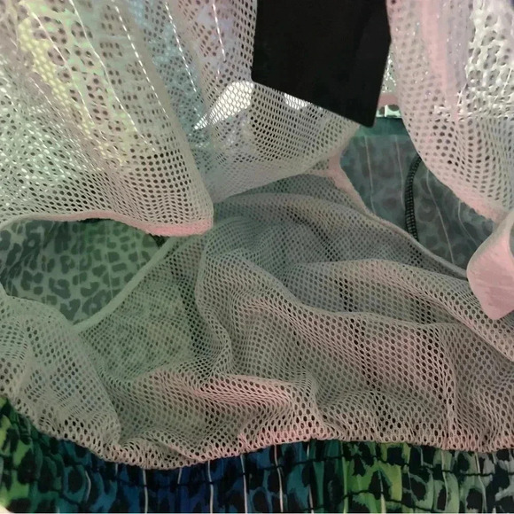 Vibrant Leopard Print Swim Trunks - Picture 4 of 4